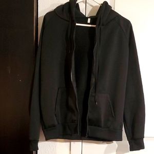 Black Zip-Up Hoodie